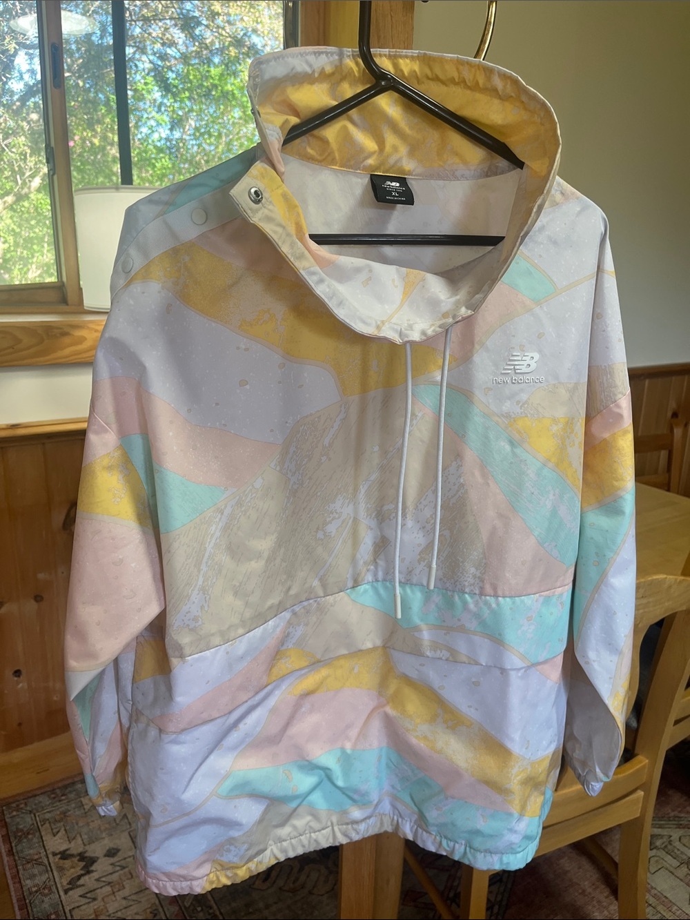 New Balance Pastel Yellow, Pink & Mint Wide Neck Pullover